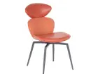 8 Chaises en kit (colis) - Chaise orange/marron CALISSON