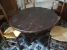 Table en chene ronde
